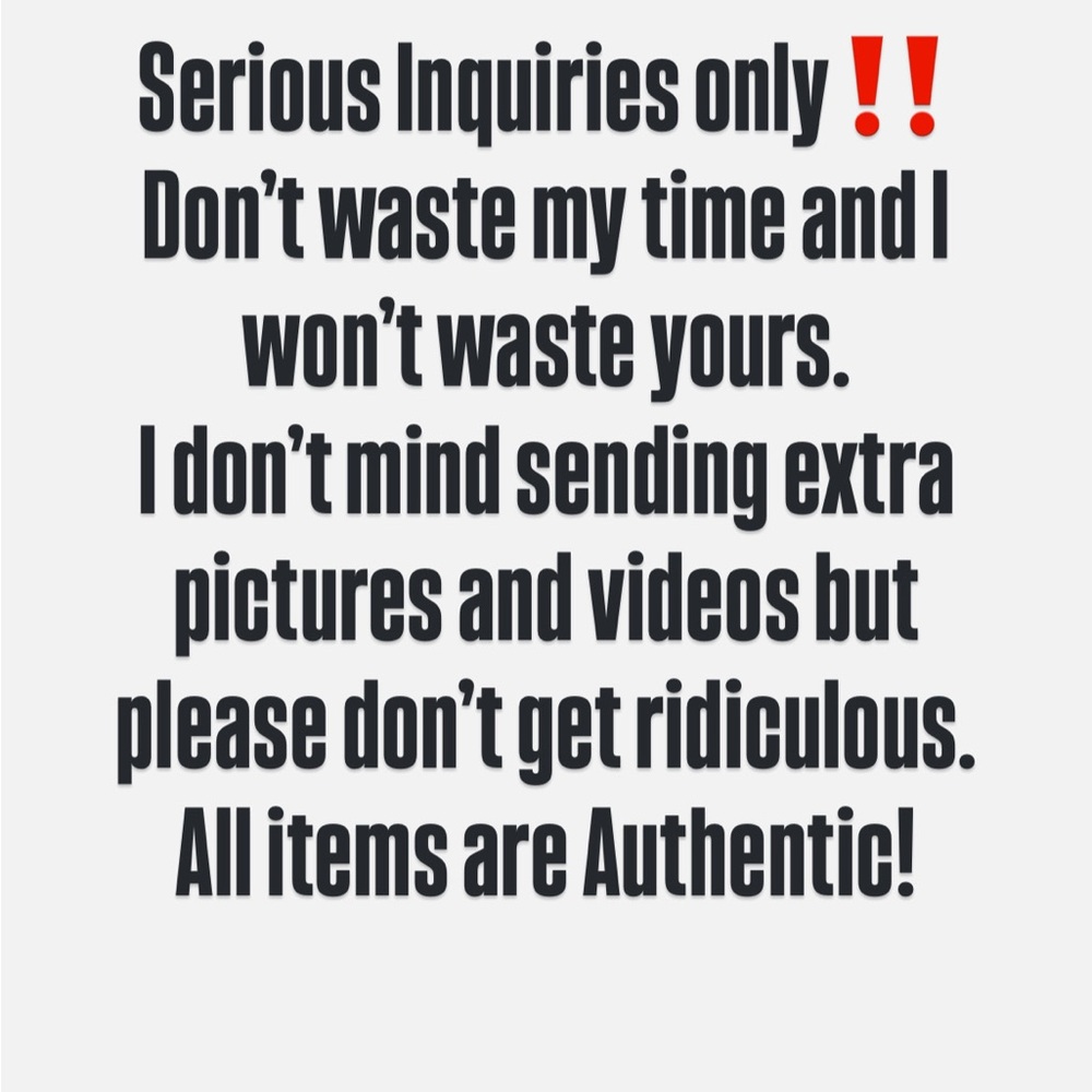 Seller Information Sign - Serious Inquiries Only